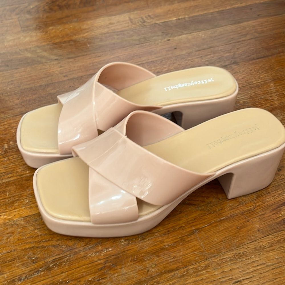 Steve Madden Harley Block Heel- Nude